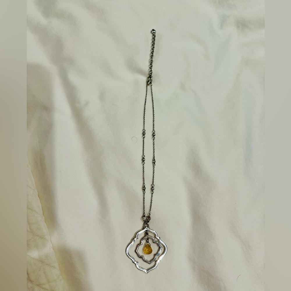 Brighton “Retired” Toledo Necklace with Topaz Gemstone - Adjustable